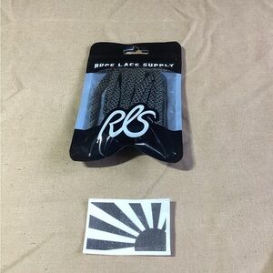 Rope Lace Supply Flat 3M Black 42 inch